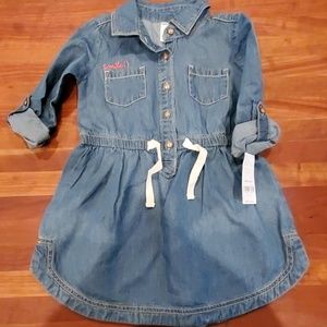 NWT Carter's denim 3T dress